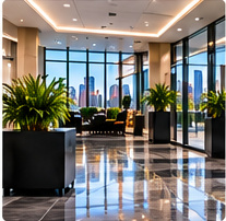 Commercial office cleaning in a Toronto workplace